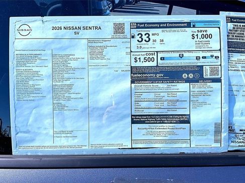 New 2026 Nissan Sentra SV image 13