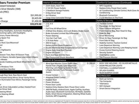 New 2026 Subaru Forester Premium AWD/4WD image 34