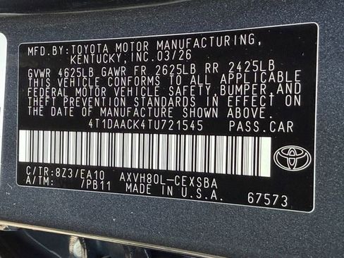 New 2026 Toyota Camry SE FWD image 27