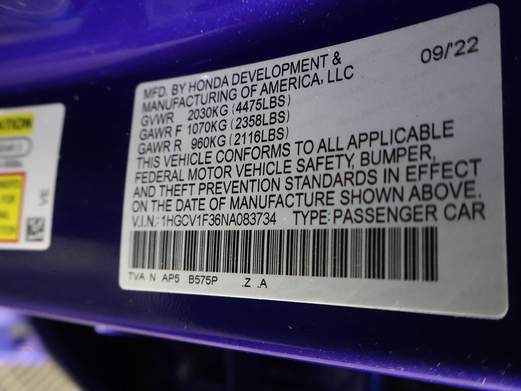 Used 2022 Honda Accord Sport image 44
