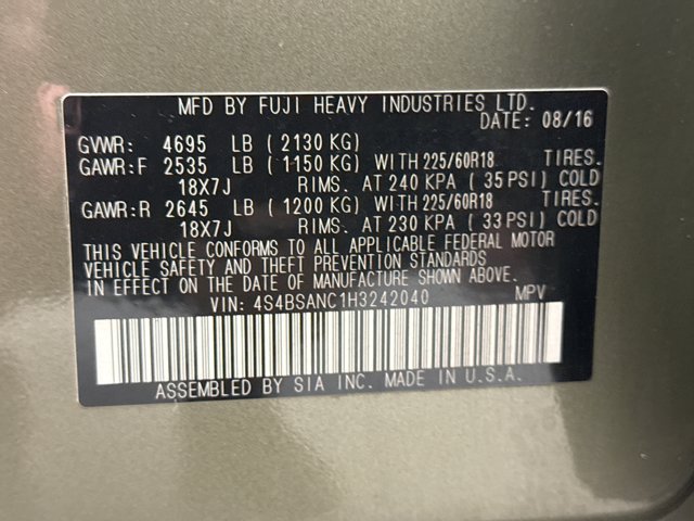 Used 2017 Subaru Outback 2.5i Limited AWD/4WD image 24