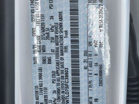 New 2025 Ford F150 Platinum w/ Equipment Group 702A High image 36