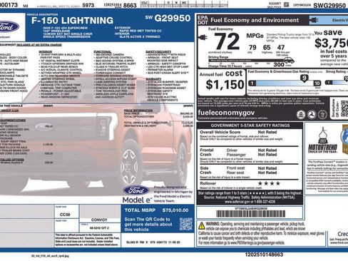 New 2025 Ford F150 Lightning Flash AWD/4WD image 5