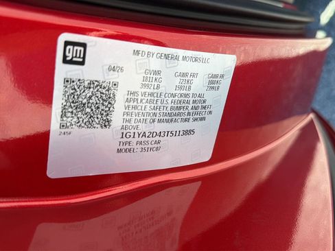 New 2026 Chevrolet Corvette Stingray Coupe w/ 1LT RWD image 30