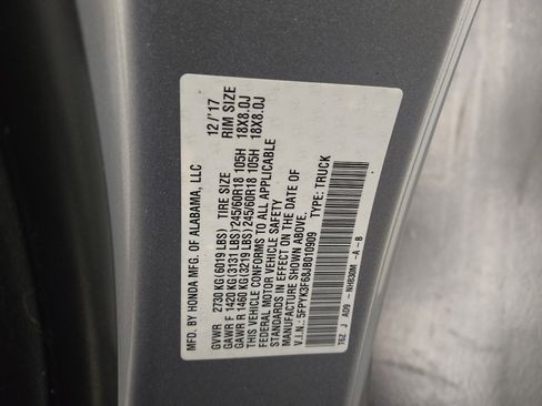 Used 2018 Honda Ridgeline RTL-T image 33