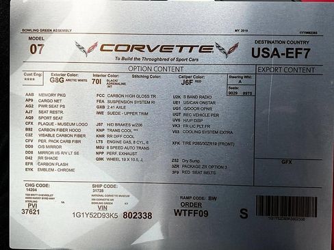 Used 2019 Chevrolet Corvette ZR1 RWD image 33