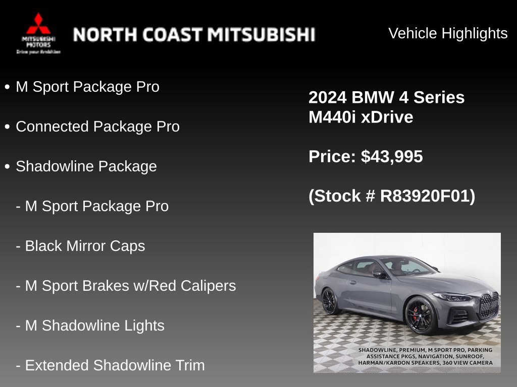 Used 2024 BMW 440i xDrive Coupe w/ Premium Package AWD/4WD image 2