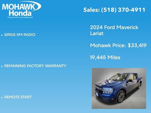 Used 2024 Ford Maverick Lariat w/ 4K Tow Package AWD/4WD image 14