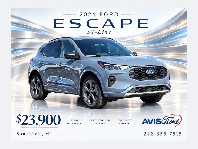 Used 2024 Ford Escape ST-Line w/ Tech Pack #1 AWD/4WD image 1