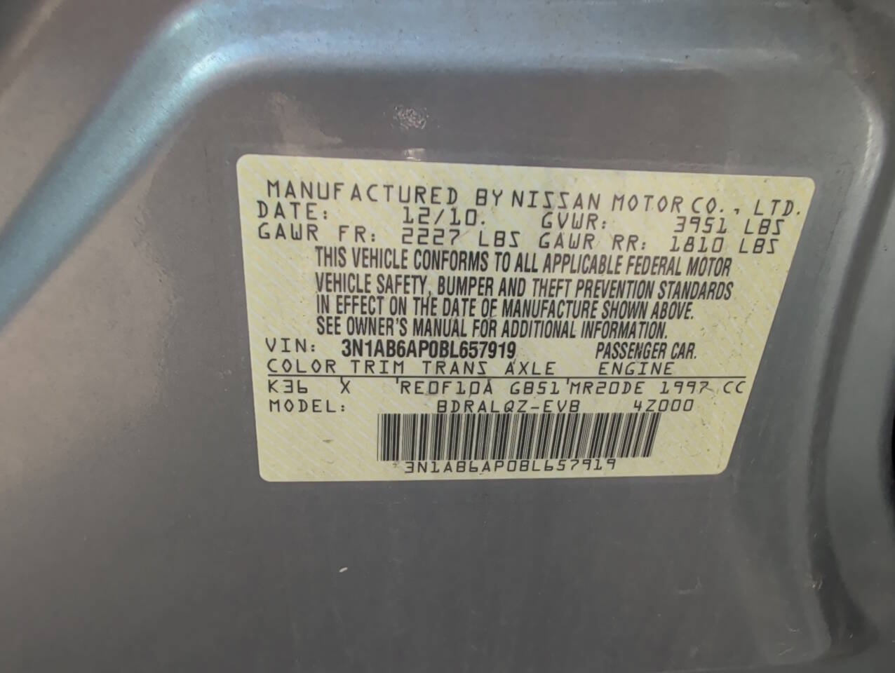 Used 2011 Nissan Sentra 2.0 FWD image 40