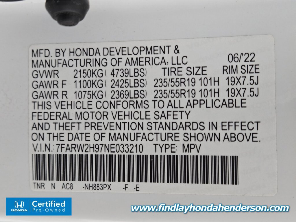 Certified 2022 Honda CR-V Touring image 13