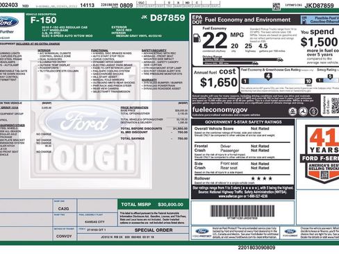 Used 2018 Ford F150 XL w/ Equipment Group 101A Mid RWD image 3