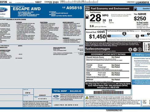 Used 2020 Ford Escape SEL AWD/4WD image 3