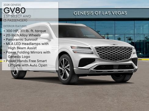 New 2026 Genesis GV80 2.5T Select AWD/4WD image 3