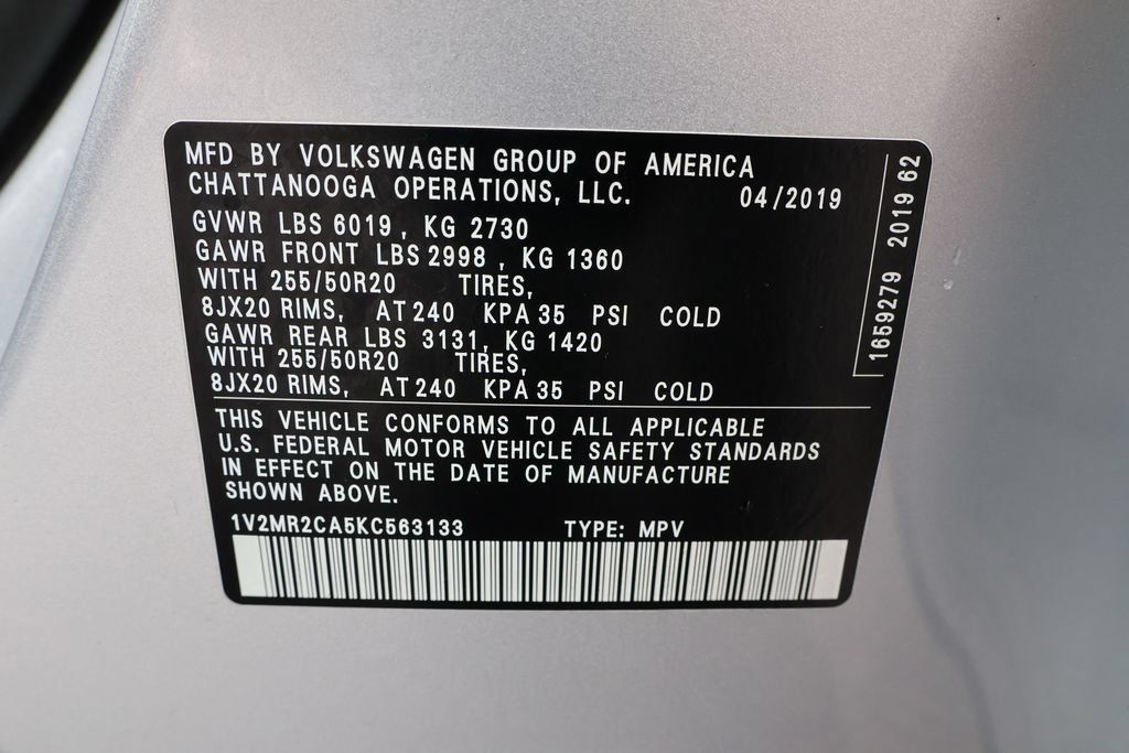 Used 2019 Volkswagen Atlas SEL AWD/4WD image 44
