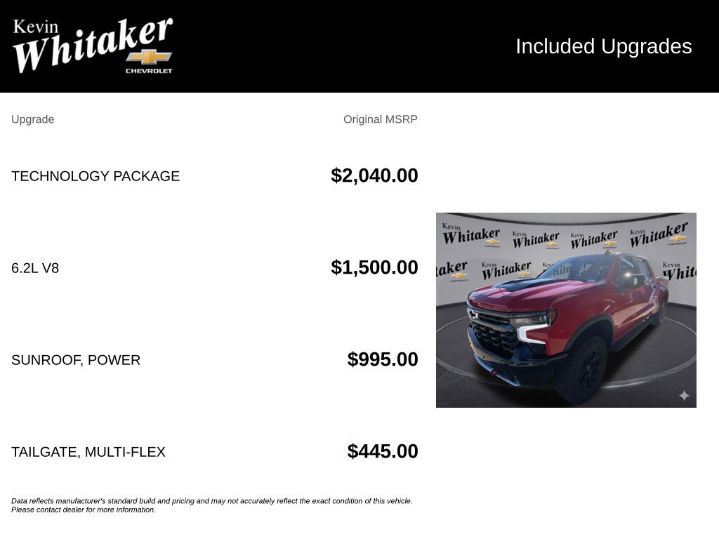 Used 2025 Chevrolet Silverado 1500 ZR2 w/ Technology Package AWD/4WD image 36