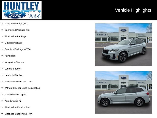 Used 2024 BMW X3 xDrive30i w/ Premium Package w/ZPA AWD/4WD image 2