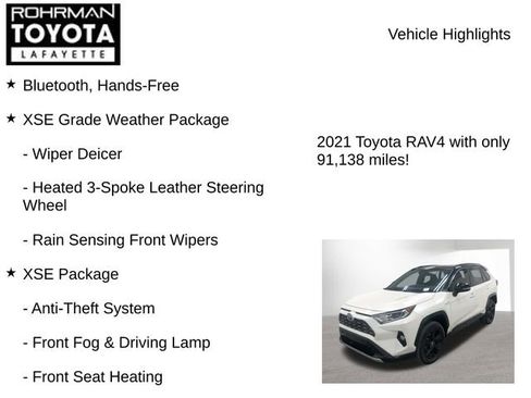 Used 2021 Toyota RAV4 XSE w/ XSE Grade Weather Package image 8