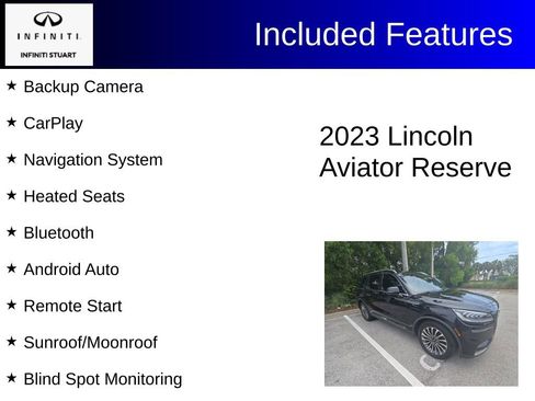 Used 2023 Lincoln Aviator Reserve w/ Equipment Group 201A RWD image 2