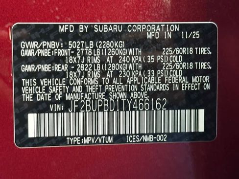 New 2026 Subaru Outback Premium image 22