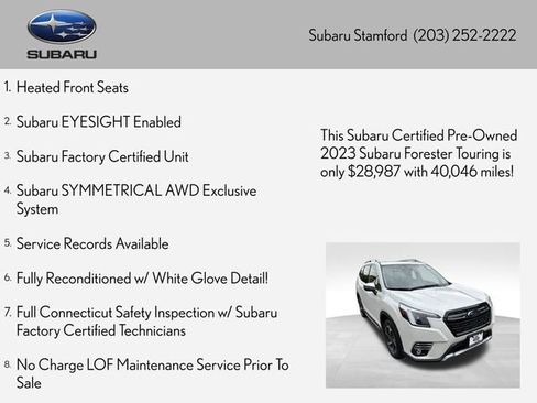 Certified 2023 Subaru Forester Touring AWD/4WD image 2