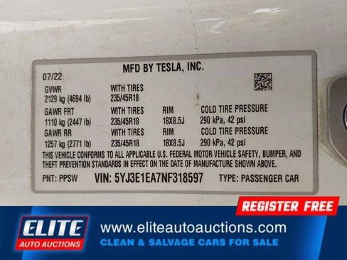 Used 2022 Tesla Model 3 RWD image 18