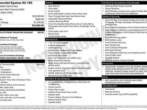 Certified 2022 Chevrolet Equinox RS image 33