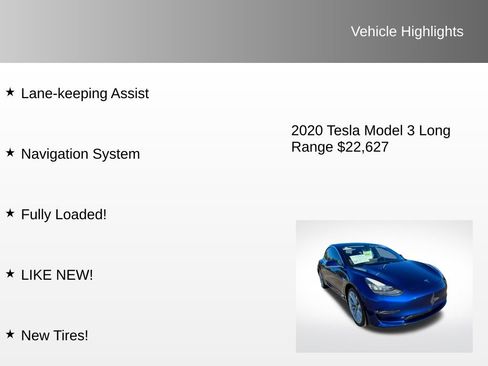 Used 2020 Tesla Model 3 Long Range image 8