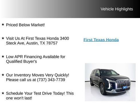Used 2023 Hyundai Palisade Calligraphy w/ Cargo Package FWD image 10
