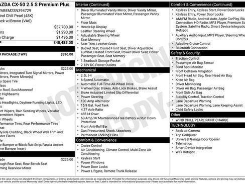 Certified 2025 MAZDA CX-50 AWD 2.5 S w/ Weather Package image 29