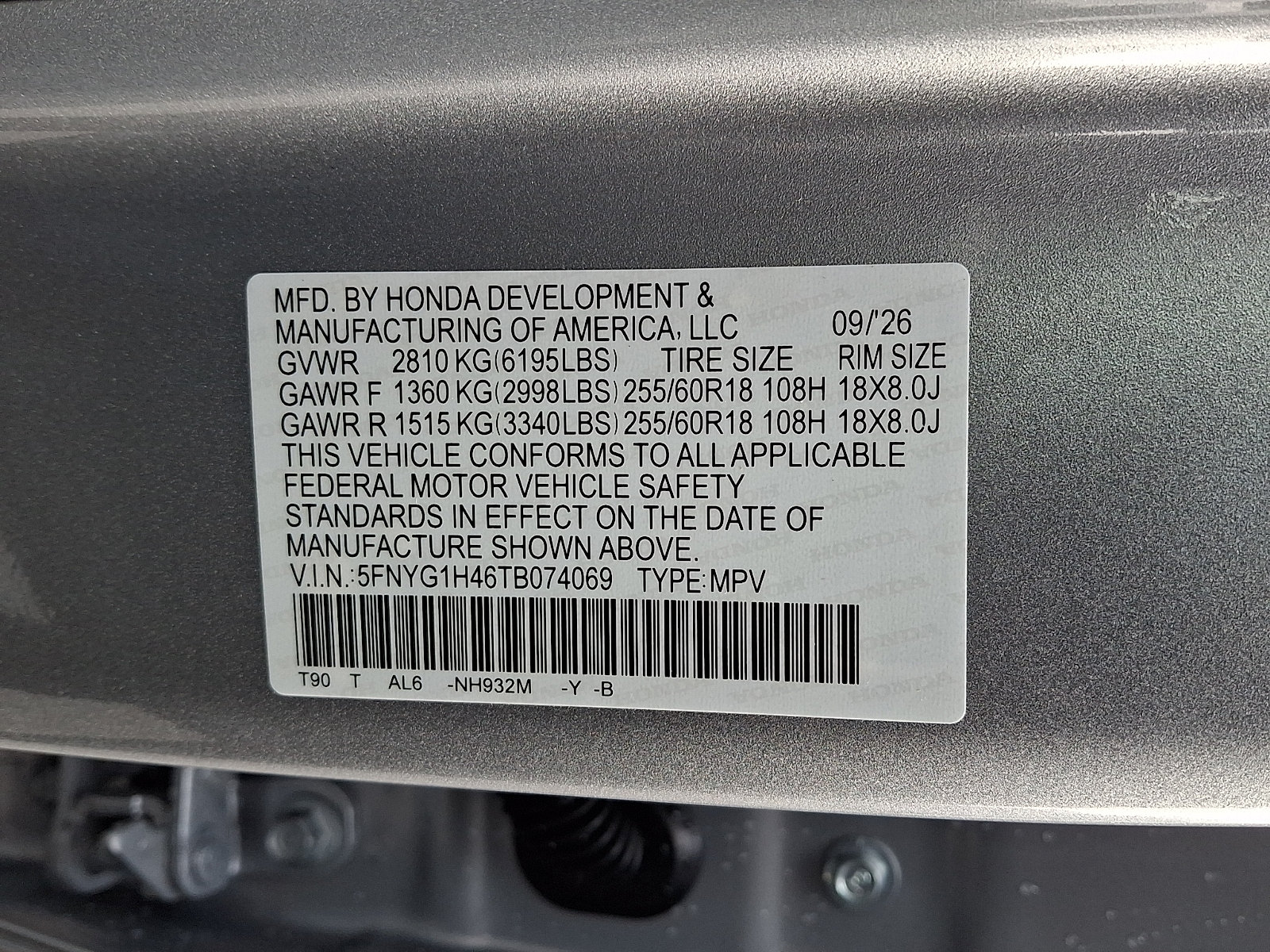 New 2026 Honda Pilot EX-L image 10