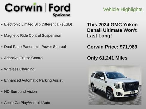 Used 2024 GMC Yukon Denali Ultimate image 18