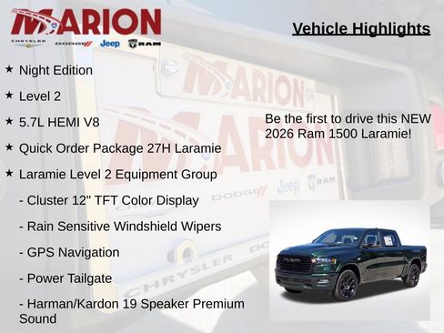 New 2026 RAM 1500 Laramie w/ Night Edition AWD/4WD image 5