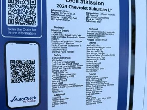 Used 2024 Chevrolet Suburban LT AWD/4WD image 19
