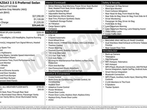 New 2026 MAZDA MAZDA3 2.5 S Sedan w/ Preferred Pkg FWD image 10