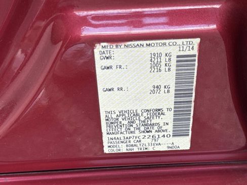 Used 2015 Nissan Altima 2.5 SL w/ Technology Package image 30