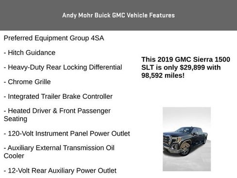 Used 2019 GMC Sierra 1500 SLT w/ SLT Premium Plus Package AWD/4WD image 15