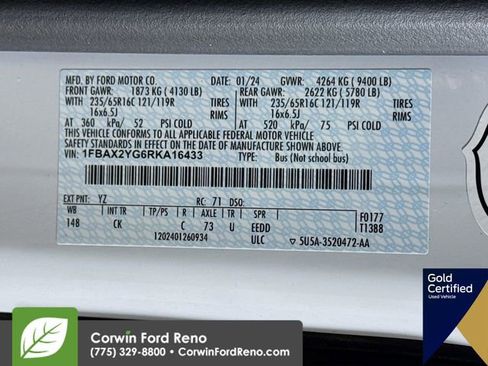 Certified 2024 Ford Transit 350 XLT image 35