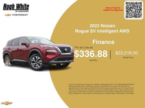 Used 2022 Nissan Rogue SV image 3