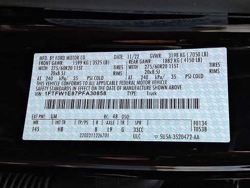 Certified 2023 Ford F150 Lariat w/ Equipment Group 502A High image 27