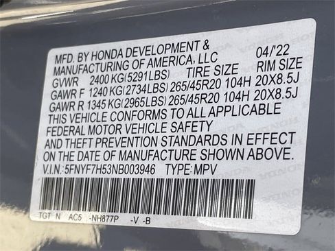 Certified 2022 Honda Passport EX-L image 30