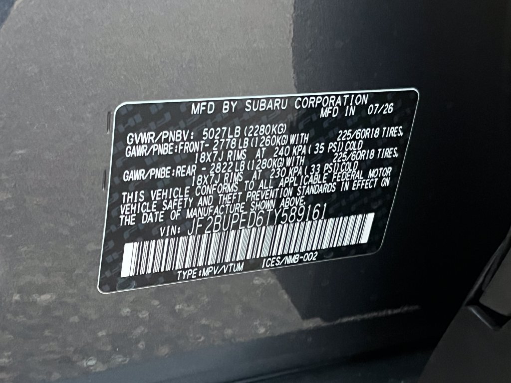 New 2026 Subaru Outback Touring AWD/4WD image 24