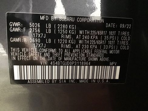 Used 2023 Subaru Outback Wilderness image 28