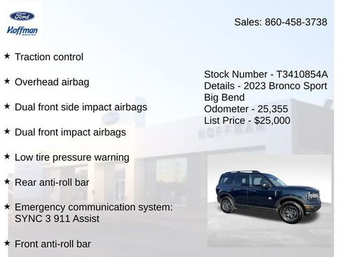 Used 2023 Ford Bronco Sport Big Bend image 15