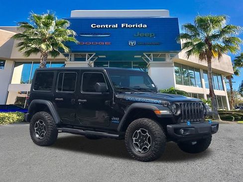 Certified 2022 Jeep Wrangler Unlimited Rubicon 4xe w/ Steel Bumper Group AWD/4WD image 2
