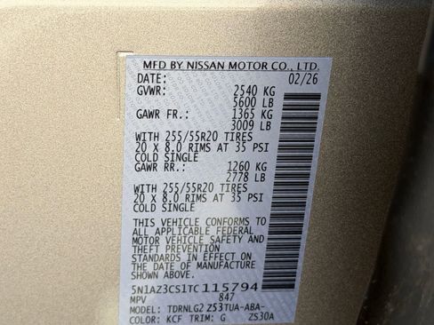New 2026 Nissan Murano SL AWD/4WD image 26