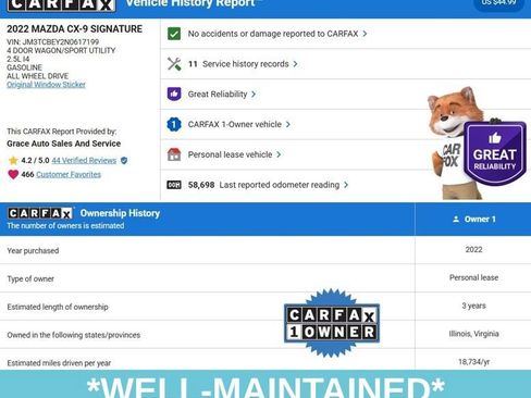 Used 2022 MAZDA CX-9 Signature image 4