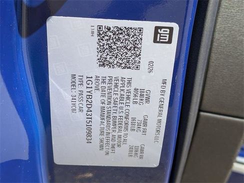 New 2026 Chevrolet Corvette Stingray Preferred Cpe w/ Z51 Performance Package image 28