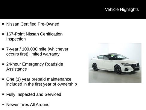 Certified 2023 Nissan Maxima SR w/ Sport Mat Group image 4