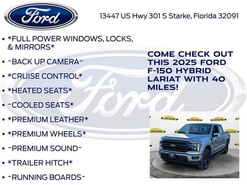 New 2025 Ford F150 Lariat w/ Equipment Group 502A High image 10